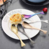 Steel Nut Serving Spoon with Fish Design Set - 3 Pieces