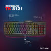 Tesco Gaming Keyboard with Persian Keycaps TK 8121