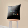 Velvet Cushion Cover Double-Sided - Motivational Quote Design (Set of 2)