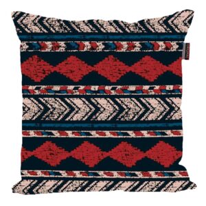 Ethnic Velvet Cushion Cover – Geometric Printed Design (Set of 2)