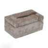 Velvet Waste Basket & Tissue Box Cover Set with Tassel