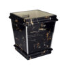Waste Basket & Tissue Box Cover Set Marble Design