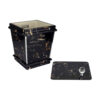 Waste Basket & Tissue Box Cover Set Marble Design