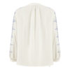 Long Sleeve Blouse for Women with Geometric Design