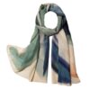 Women's Shawl with Watercolor Print Design