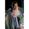 Women's Shawl with Watercolor Print Design