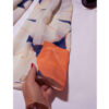 Women's Shawl with Silk Watercolor Print Design