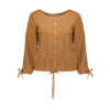 Women's Three Quarter Sleeve Blouse in Goldenrod