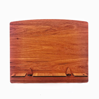 Wooden Book Rest for Reading & Laptop Use – Foldable Rectangular Book Stand