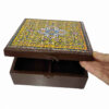 Handmade Wooden Candy Box – Luxury Storage with Persian Tile Design