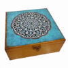 Handcrafted Wooden Chocolate Box – Elegant Mandala Design Organizer
