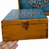 Handcrafted Wooden Chocolate Box – Elegant Mandala Design Organizer