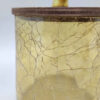 Wooden Canister Jar with Glass Deer Design - 5 Pieces