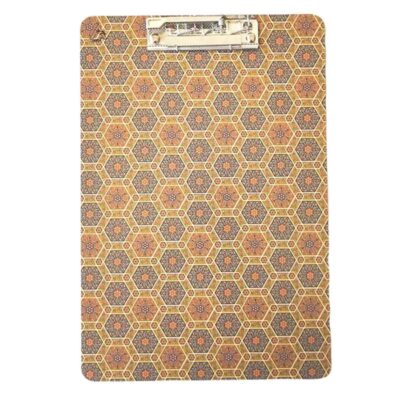 Wooden Clipboard Inspired by Khatam Kari Design