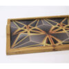 Minimalist Wooden Serving Tray - Rectangular Geometric Artistic Tray