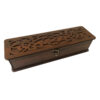 Classic Brown Wooden Tea Chest – Simple, Functional & Elegant