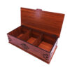 Wooden Tea Storage Box with Authentic Persian Tile Motif