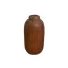 Set of Two Handcrafted Decorative Single Stem Vases, Made from Natural Solid Wood for a Versatile Display
