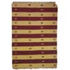 Yellow Striped Kilim Rug from Fars - Handwoven Persian Wool Quality