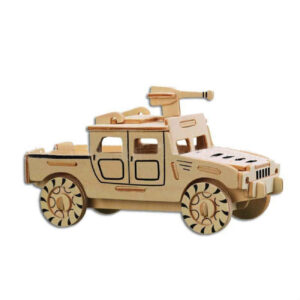 3D Puzzle Wooden – Military Car Model Kit