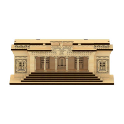 3D Wooden Puzzle - Persian Fire Temple Model Kit