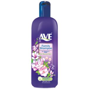 AVE Family Shampoo for Normal Hair – Enriched with Vitamin B5, Adds Shine & Smoothness (Pack of 2)