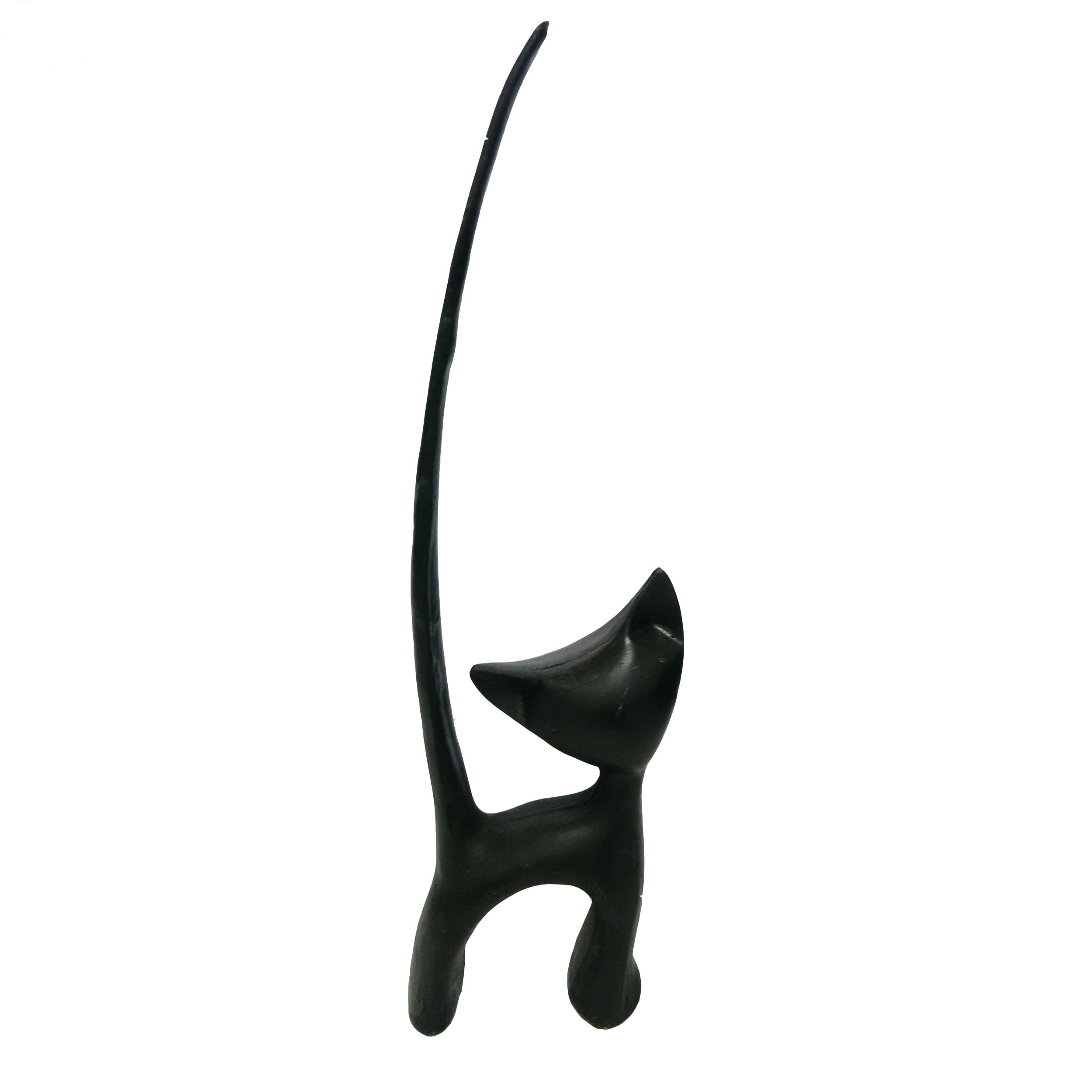 Set of 3 Animal Cat Figurines Decorative – Playful Kitten Sculptures
