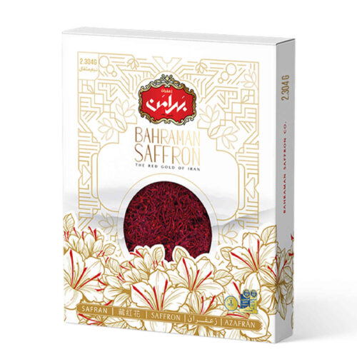 Bahraman Sargol Persian Saffron Threads – Premium Iranian Saffron with Rich Floral Aroma & Flavor – 2.3g
