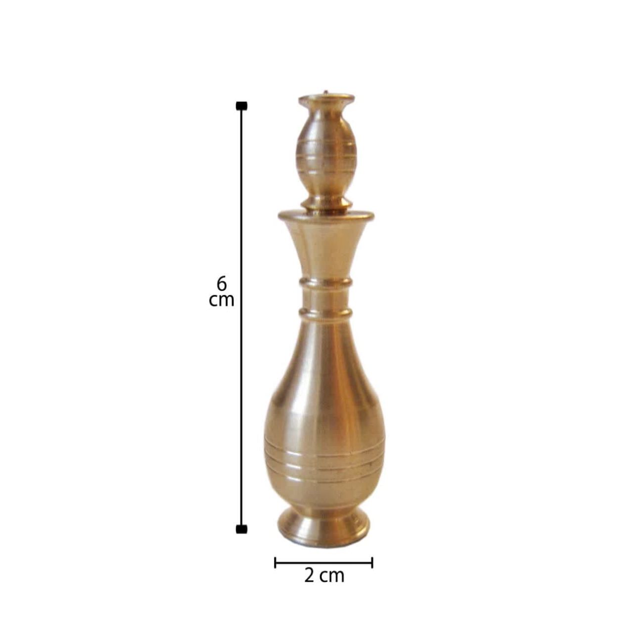 Brass Surma Dani Container for Keeping Kohl Anahita (x2)