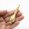 Brass Surma Dani Container for Keeping Kohl Mehrak (x2)
