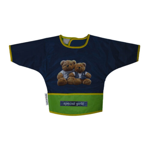 Cute Baby Bib with Sleeves Model Teddy Bear