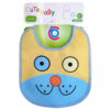 Cute Baby Bibs for Eating with Straps Pack of 4