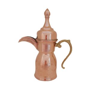 Hammered Copper Dallah Coffee Pot for Arabic Qahwa – Yasmine Model