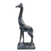 Decorative Giraffe Figurine Tall Sculpture - Graceful Wildlife Art
