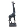 Decorative Giraffe Figurine Tall Sculpture - Graceful Wildlife Art