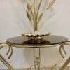 Decorative Brass Wall Plate Hand Engraved Ghalamzani in Floral Design