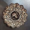 Persian Decorative Copper Engraved Wall Plate Gol o Morgh Design