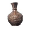 Set of Two Handcrafted Persian Engraved Copper Vases, Offering a Traditional Decorative Appeal for Any Setting