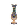 Set of Two Decorative Persian Engraved Copper Vases, Coated with Silver and Featuring a Beautiful Floral Design