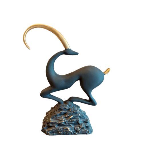 Decorative Mountain Goat Figurine - Alpine Wildlife Sculpture