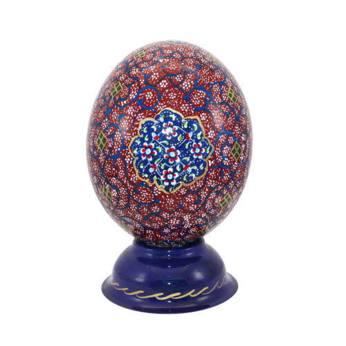 Persian Decorative Hand Painted Ostrich Egg Shell