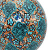 Persian Decorative Hand Painted Ostrich Egg Shell - Turquoise