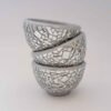 Decorative Pottery Bowl Artistic Handcrafted Adorned with Mirrorwork