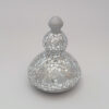 Decorative Pottery Pitcher Handmade with Mirrorwork Design Featuring Lid