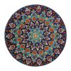 Decorative Pottery Wall Plate with Persian Minakari Enamel Elegance Handcrafted