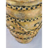 Decorative Pottery Vase with an Oval Shape, Handcrafted and Adorned with a Classic Birds and Flowers Motif