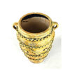 Decorative Pottery Vase with an Oval Shape, Handcrafted and Adorned with a Classic Birds and Flowers Motif