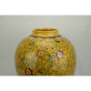 Handcrafted Decorative Persian Pottery Vase, Hand-Painted with the Classic Gol-o-Morgh Design in a Jar Shape