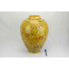 Handcrafted Decorative Persian Pottery Vase, Hand-Painted with the Classic Gol-o-Morgh Design in a Jar Shape