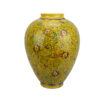 Handcrafted Decorative Persian Pottery Vase, Hand-Painted with the Classic Gol-o-Morgh Design in a Jar Shape